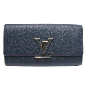 Louis Vuitton Portefeuille Wallet Capucines Long Taurillon Marine Rouge Blue